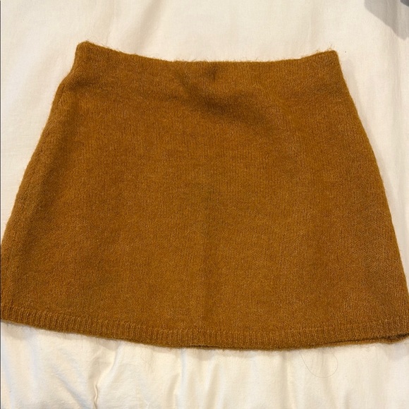 Zara A-Line Skirt in Warm Brown - Picture 1 of 4